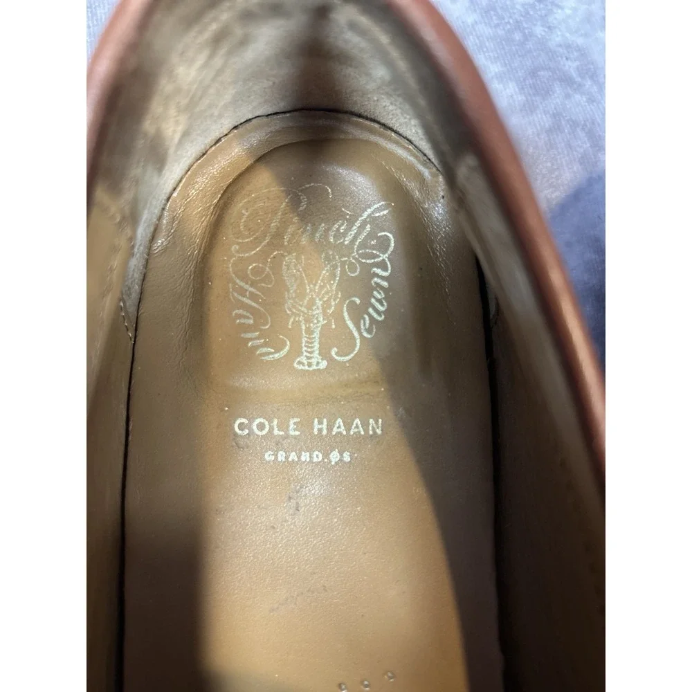 Cole Haan Pinch Penny Loafers Men's 8M Brown Leather Slip On Dress Shoes
